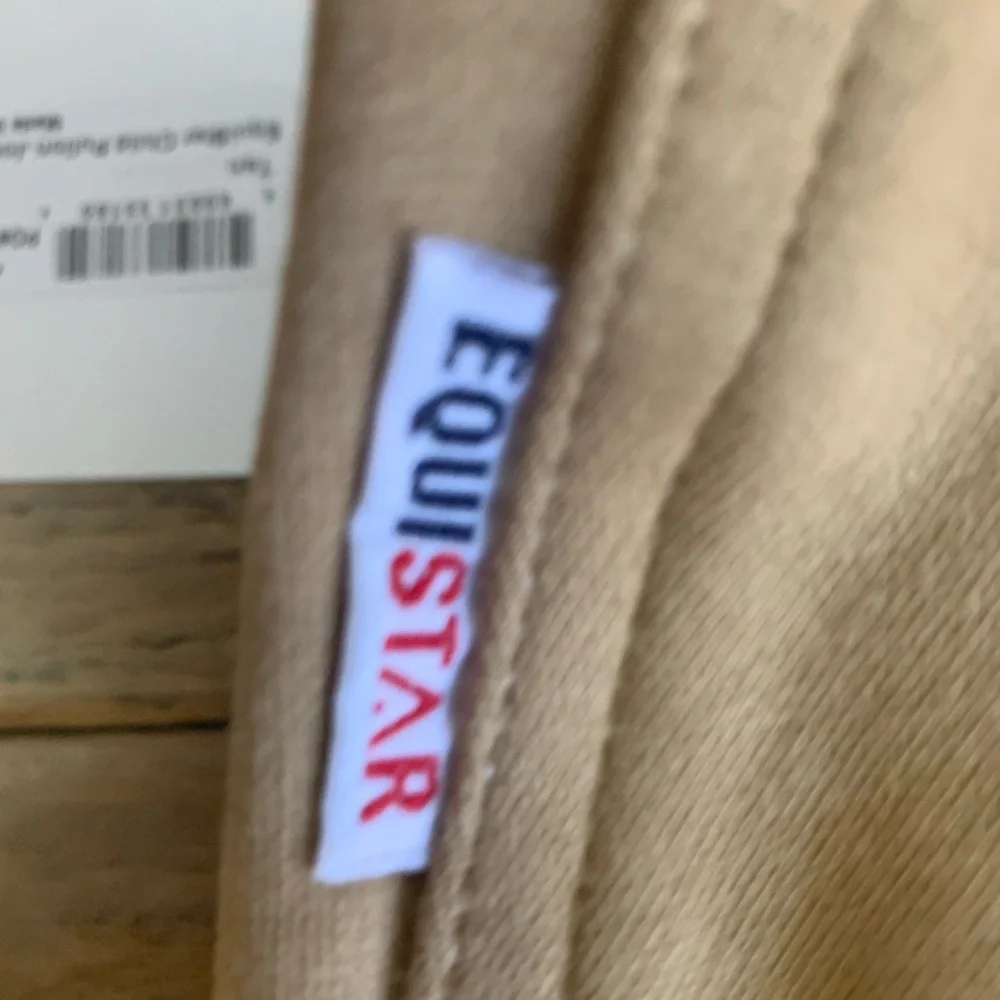 Equistar Tan Riding Breeches Size 16 NWT Knee Patch English Riding Pants - Picture 8 of 11